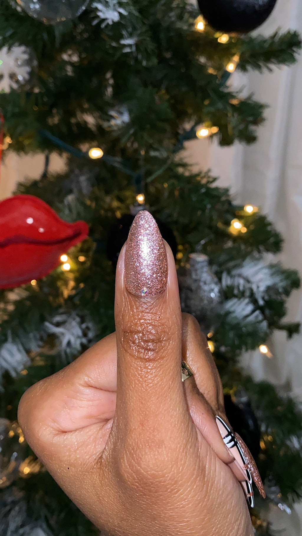 Plaid Sweater - Rose Gold