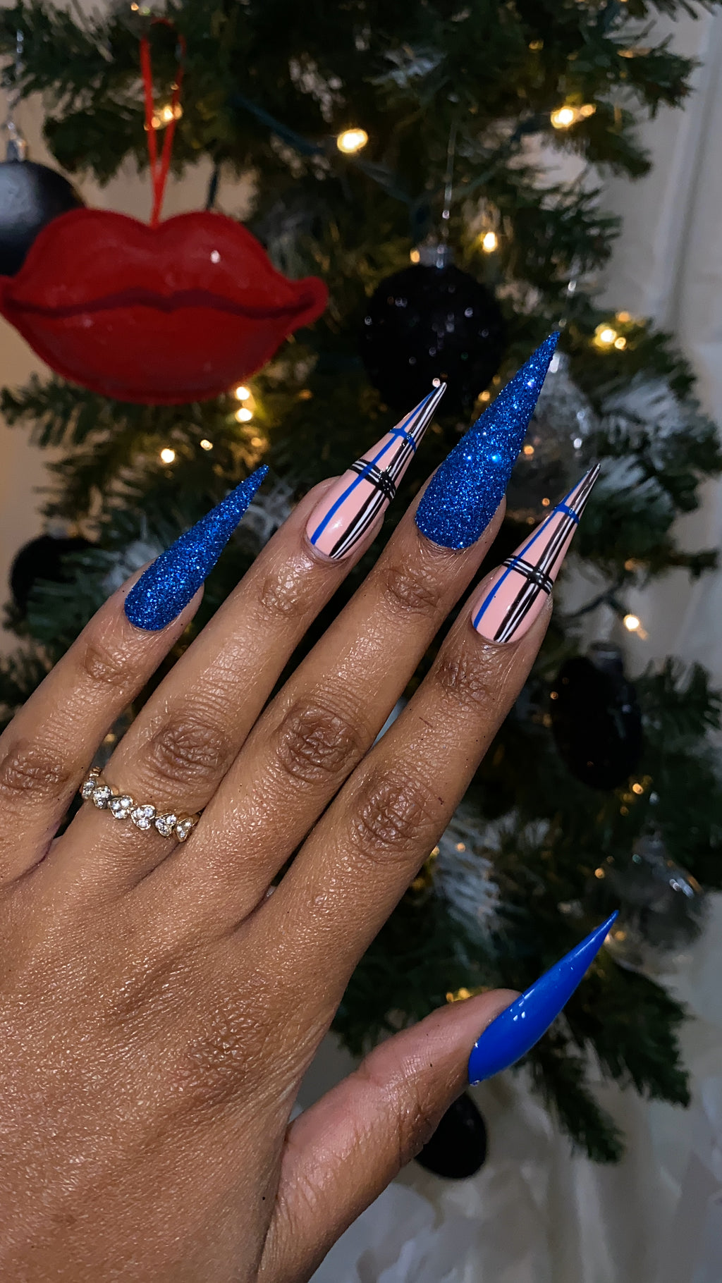 Plaid Sweater - Blue