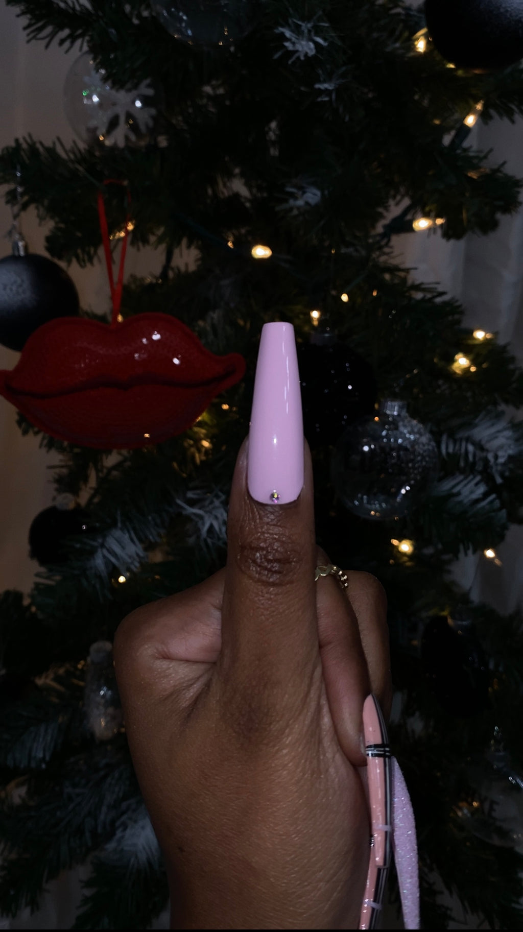 Plaid Sweater - Pink